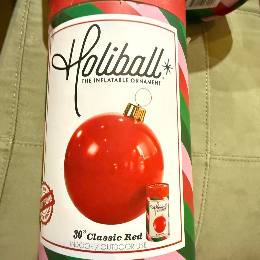 Inflatable Ornament in Festive Red